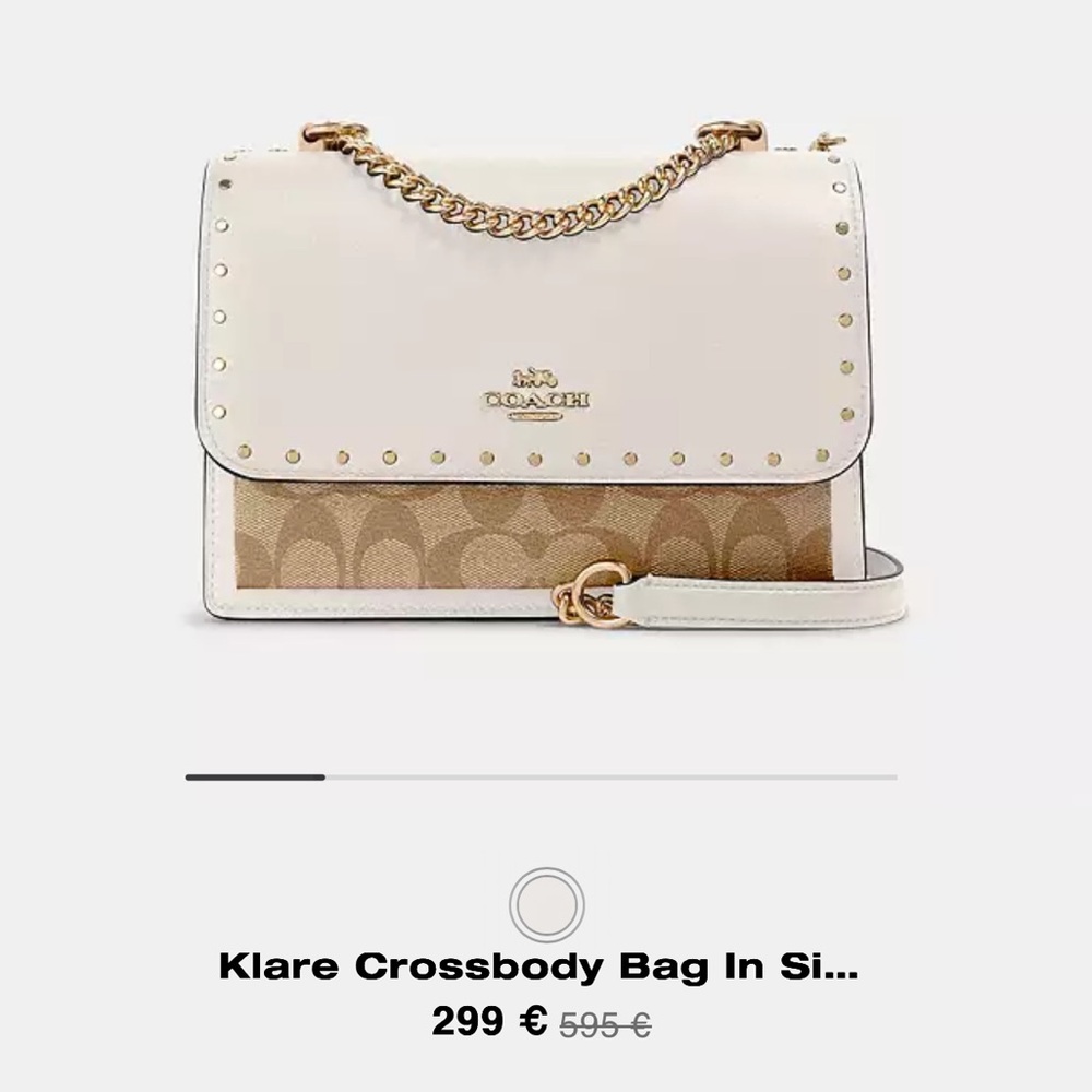 Klare Crossbody Bag In Signature Canvas With Rivets great condition! Like new